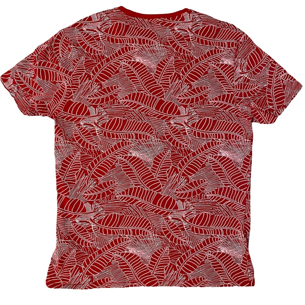THREADBARE DENIM CORPS  | LEAF PATTERN T-SHIRT  SZ XL - Picture 2 of 8
